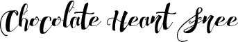 Chocolate Heart Free font - Chocolate Heart Free.ttf