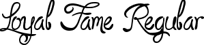 Loyal Fame Regular font - loyalfame-v1-1.ttf