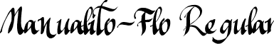 Manualito-Flo Regular font - Manualito-Flo.ttf