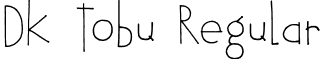 DK Tobu Regular font - DK Tobu.otf