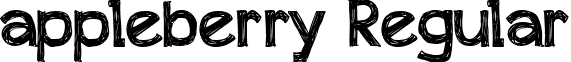 appleberry Regular font - appleberry.ttf