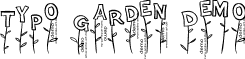 Typo Garden Demo font - typogarden-full2014_demo.ttf