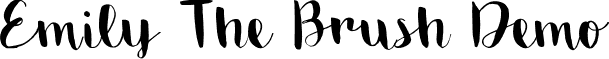 Emily The Brush Demo font - emily_the_brush.ttf