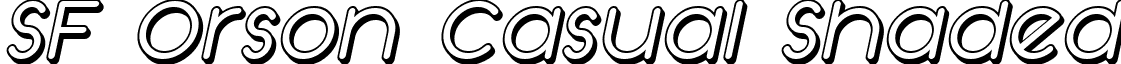 SF Orson Casual Shaded font - SFOrsonCasualShaded-Oblique.ttf