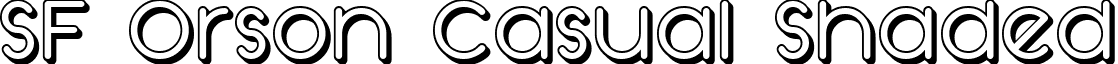 SF Orson Casual Shaded font - SFOrsonCasualShaded.ttf