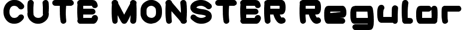 CUTE MONSTER Regular font - cute monster.ttf