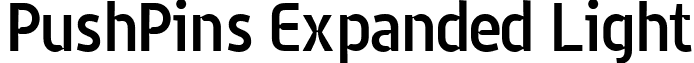 PushPins Expanded Light font - PushPinsExpandedLight.ttf