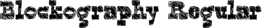 Blockography Regular font - Blockography.ttf