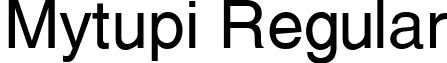 Mytupi Regular font - mytupi.ttf