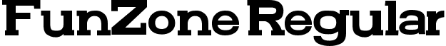 FunZone Regular font - Funzone 2 Serif.ttf