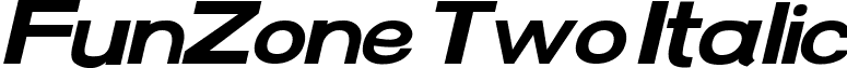 FunZone Two Italic font - Funzone 2 Italic.ttf