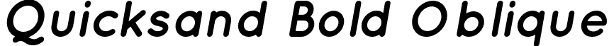 Quicksand Bold Oblique font - Quicksand Bold Oblique.otf