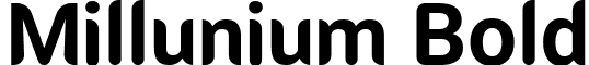 Millunium Bold font - Millunium-Bold.ttf