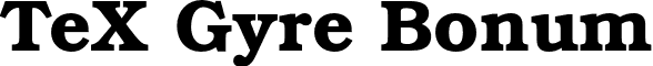 TeX Gyre Bonum font - texgyrebonum-bold.otf