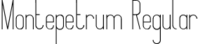 Montepetrum Regular font - Montepetrum regular.ttf