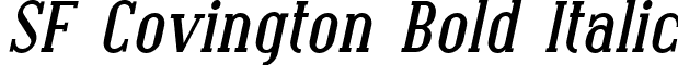 SF Covington Bold Italic font - SFCovington-BoldItalic.ttf