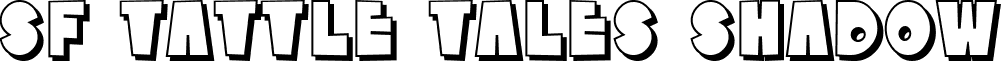 SF Tattle Tales Shadow font - SFTattleTalesShadow.ttf