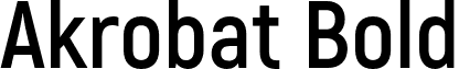 Akrobat Bold font - Akrobat-Bold.otf