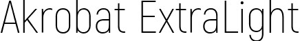 Akrobat ExtraLight font - Akrobat-ExtraLight.otf