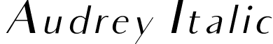 Audrey Italic font - Audrey-NormalOblique.otf