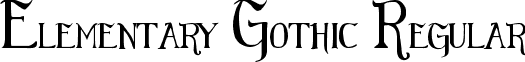 Elementary Gothic Regular font - Elementary_Gothic_Scaled.ttf