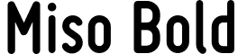 Miso Bold font - MISO-BOL.OTF