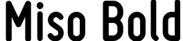 Miso Bold font - miso-bold.ttf