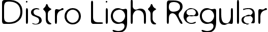 Distro Light Regular font - DISTROL_.ttf