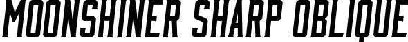Moonshiner Sharp Oblique font - Moonshiner-SharpOblique.otf