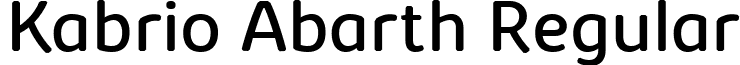 Kabrio Abarth Regular font - Kabrio-Abarth-Regular-trial.ttf