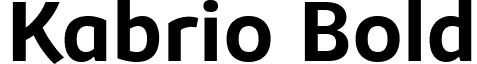 Kabrio Bold font - Kabrio-Bold-trial.ttf