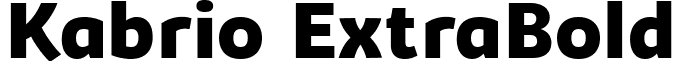 Kabrio ExtraBold font - Kabrio-Extrabold-trial.ttf