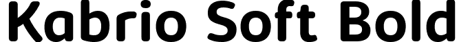 Kabrio Soft Bold font - Kabrio-Soft-Bold-trial.ttf