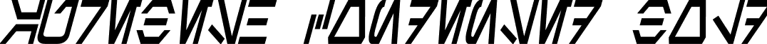 Aurebesh Condensed Bold font - Aurebesh Condensed Bold Italic.ttf