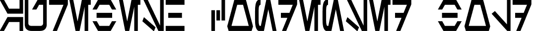 Aurebesh Condensed Bold font - Aurebesh Condensed Bold.ttf
