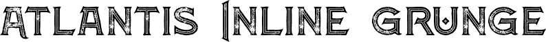 Atlantis Inline Grunge font - AtlantisInlineGrunge.otf