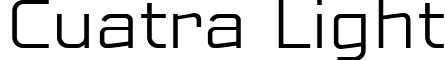 Cuatra Light font - Cuatra-Light.ttf