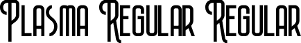 Plasma Regular Regular font - PlasmaRegular.otf