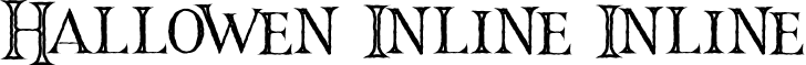Hallowen Inline Inline font - HallowenInline.otf