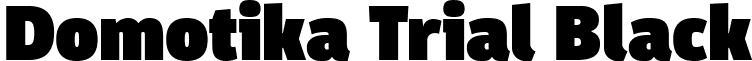 Domotika Trial Black font - Domotika-Black-trial.ttf