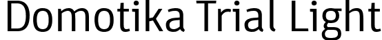 Domotika Trial Light font - Domotika-Light-trial.ttf