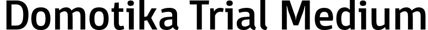 Domotika Trial Medium font - Domotika-Medium-trial.ttf