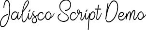 Jalisco Script Demo font - Jalisco Demo.ttf