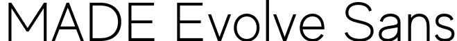 MADE Evolve Sans font - MADE Evolve Sans Light (PERSONAL USE).otf