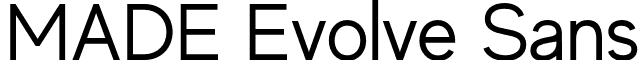 MADE Evolve Sans font - MADE Evolve Sans Regular (PERSONAL USE).otf