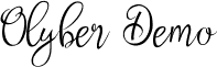 Olyber Demo font - Olyber Demo.ttf