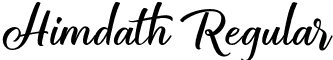 Himdath Regular font - Himdath Script.otf