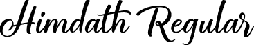 Himdath Regular font - Himdath Script.ttf