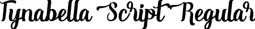 Tynabella Script Regular font - Tynabella Script.ttf