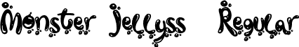 Monster Jellyss2 Regular font - Monsterjelly_ss2.otf